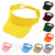 Women Adjustable UV Protection Sport Visor Cap Beach Sun Hat New Stylish Design - Wine Red