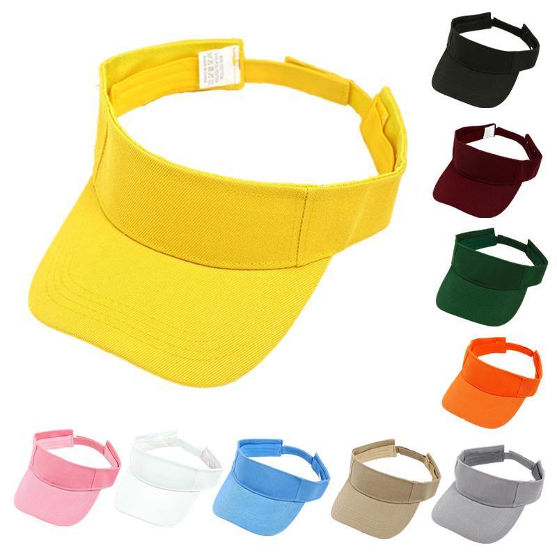 Women Adjustable UV Protection Sport Visor Cap Beach Sun Hat New Stylish Design - Green