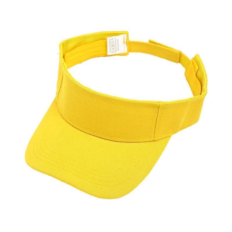 Women Adjustable UV Protection Sport Visor Cap Beach Sun Hat New Stylish Design - Orange