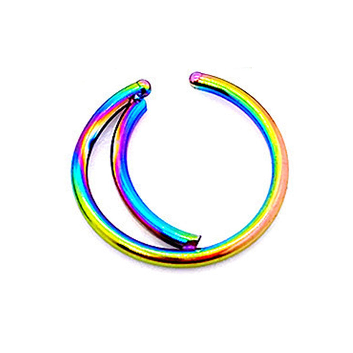 Fashion Stainless Steel Nose Ring Small Nose Staple Jewellery Piercing Accessory - Colourful