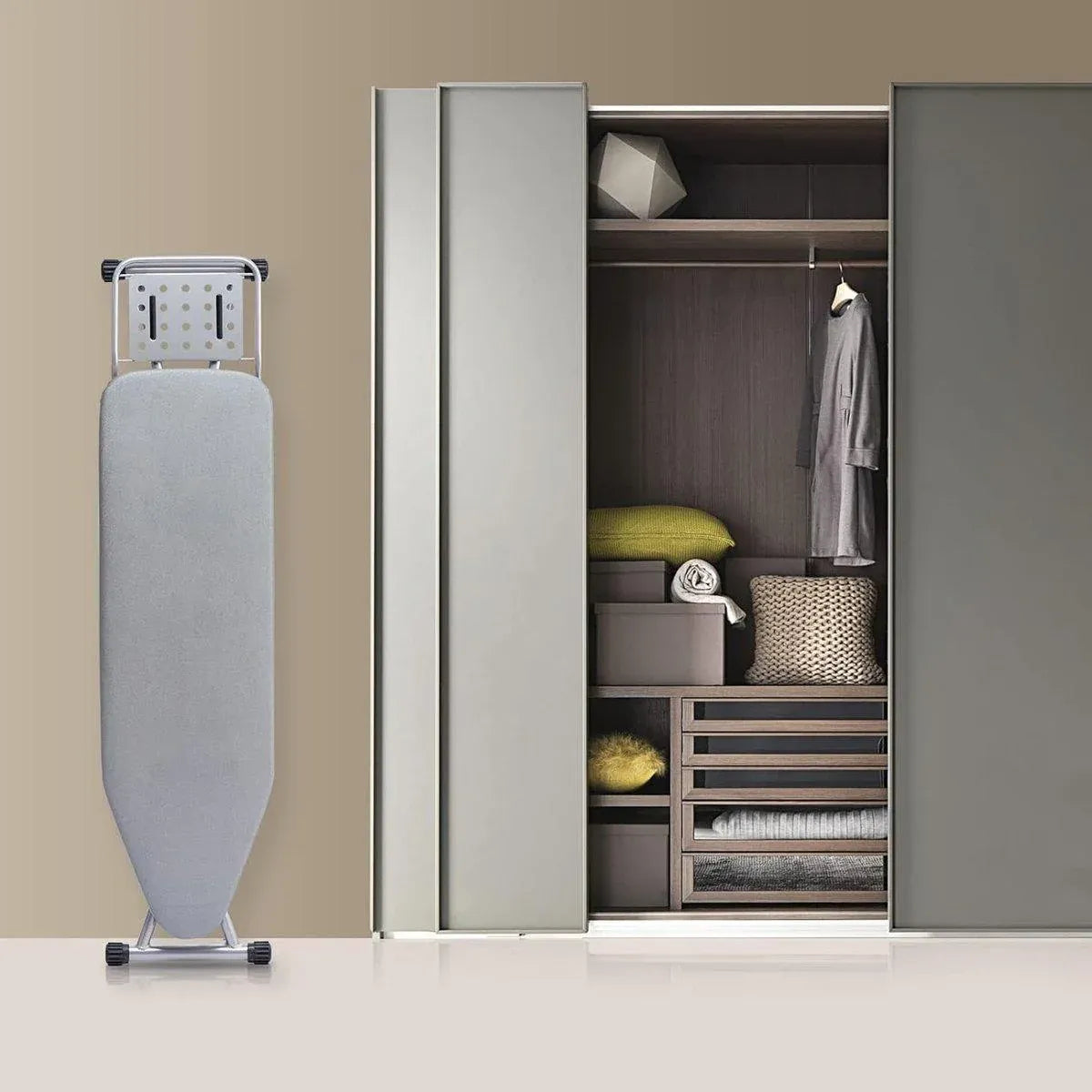1 Foldable Ironing Board, Grey
