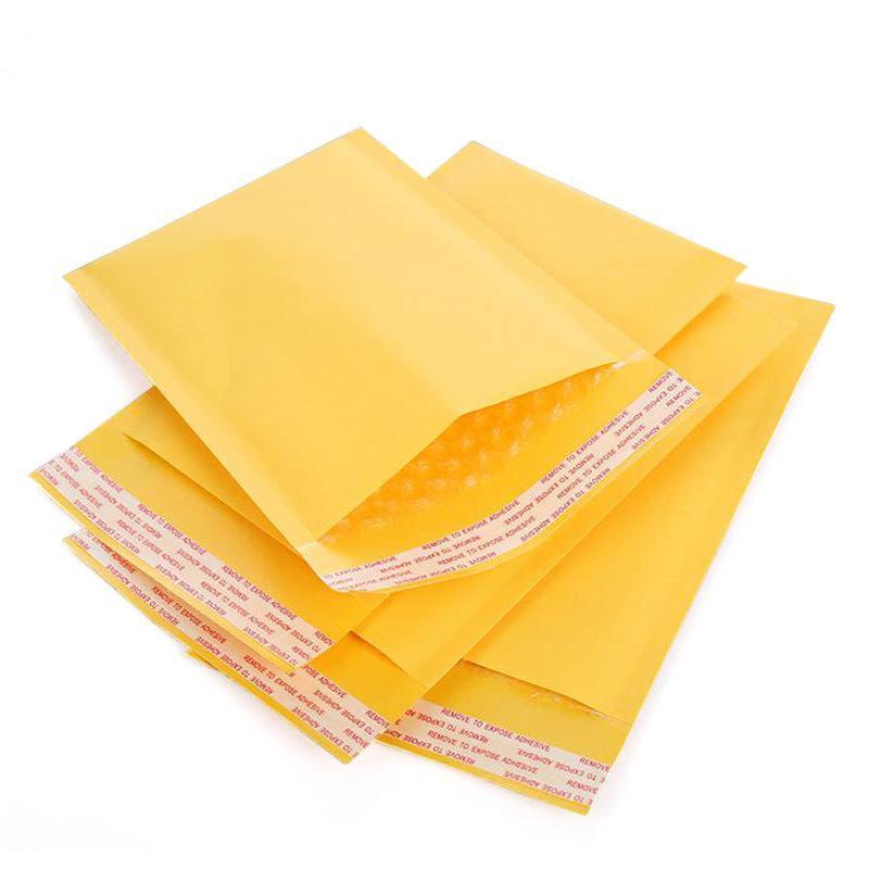 25PCS Poly Bubble Mailer Yellow Colour Multi-Size Plastic Padded Bag - 25PCS-13*18CM