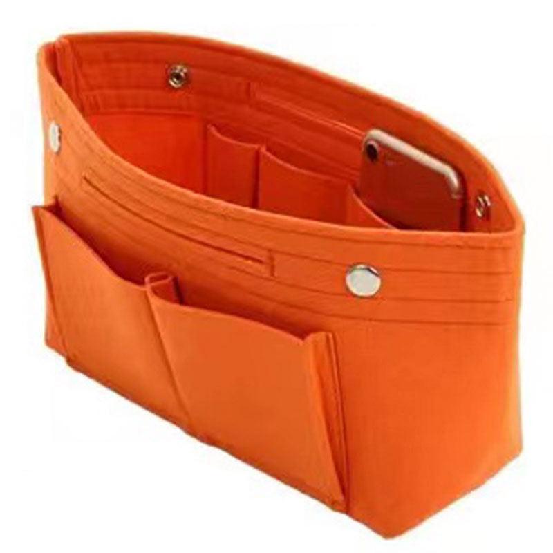 Travel Organiser Handbag Felt Bag Tote Insert Liner Purse Pouch Women 25*16*9Cm - Yellow