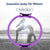 6 Colours Pilates Yoga Ring Magic Circle Fitness Equipment for Toning Slim Legs - Purple