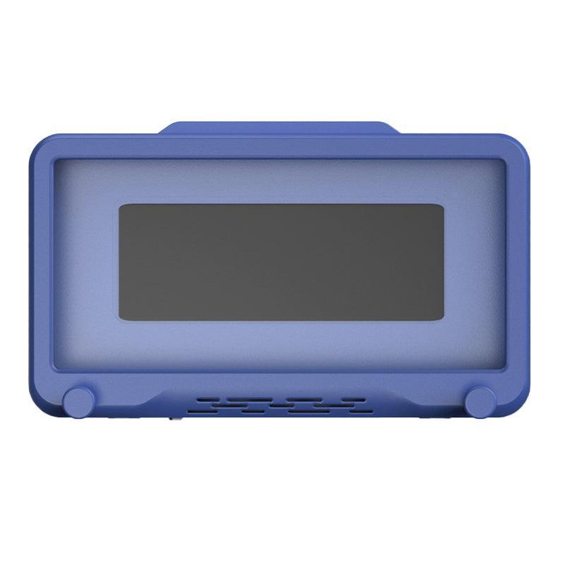 Wall Mounted Phone Holder for Bathroom Shower Waterproof Touch Screen Case - Blue