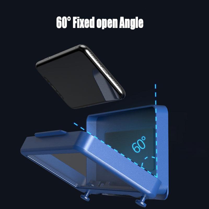 Wall Mounted Phone Holder for Bathroom Shower Waterproof Touch Screen Case - Grey