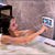 Wall Mounted Phone Holder for Bathroom Shower Waterproof Touch Screen Case - Grey