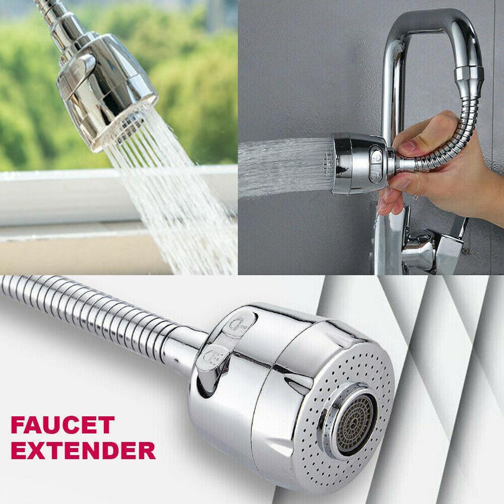 Kitchen Universal Faucet Splash-Proof Head Pressurized Nozzle Bubbler 360° Au
