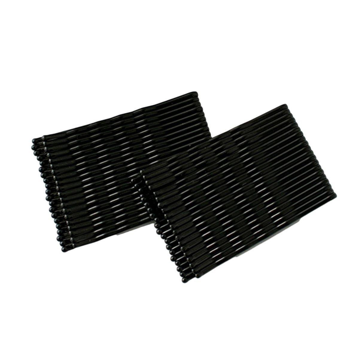 40 PCS Short Black Waved Hair Pins Bobby Pins Grips Salon Dance Hair Accessories - Short Wave Clip