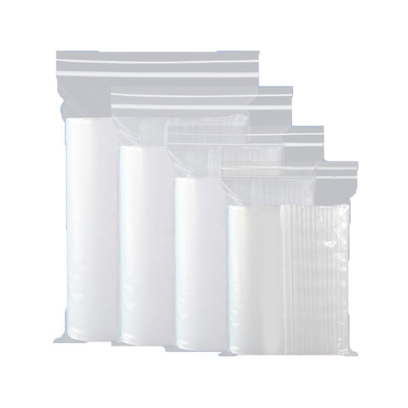 100X Bulk Clear Resealable PE Plastic Zip Bags - 16*24cm 100PCS