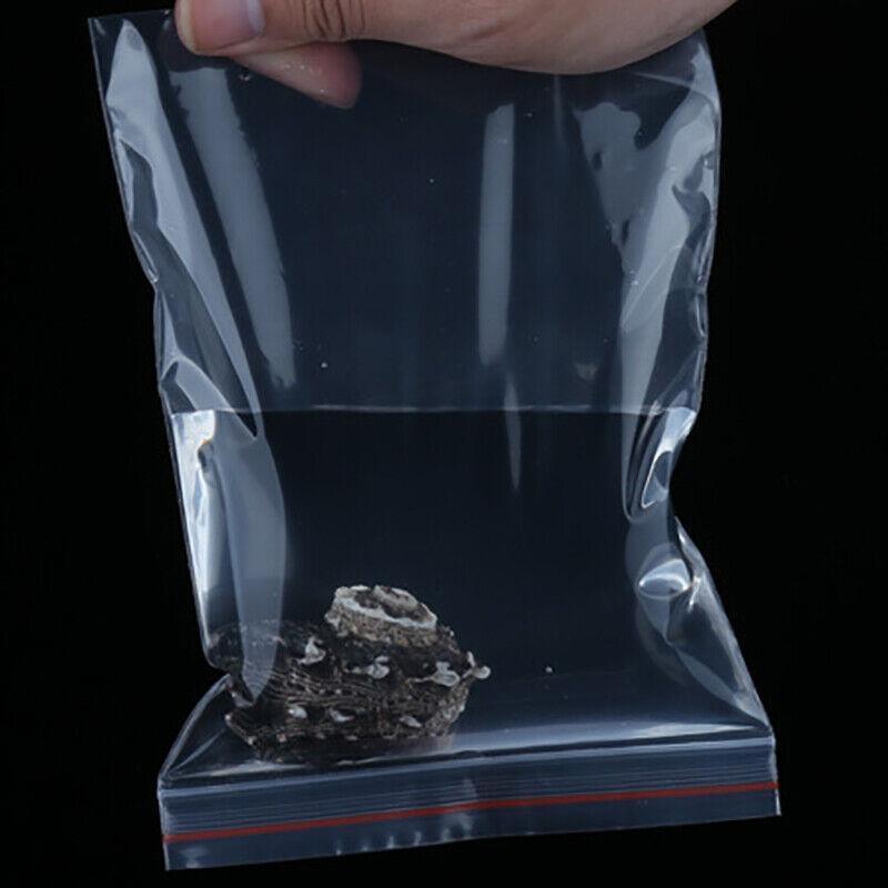 100X Bulk Clear Resealable PE Plastic Zip Bags - 7*10cm 100PCS