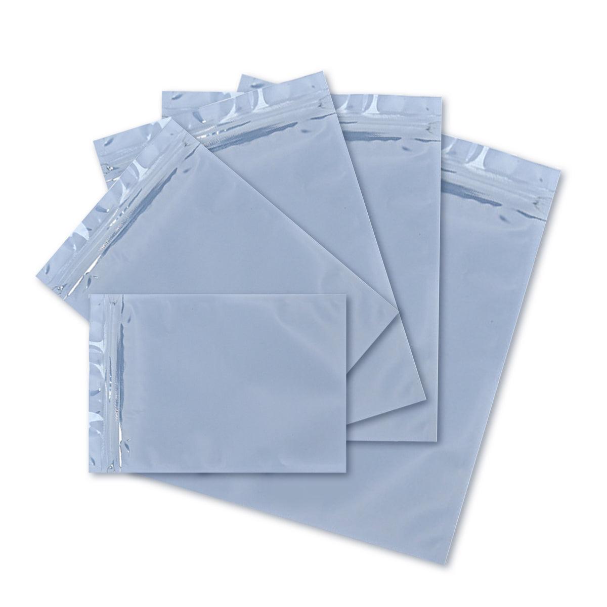 Plastic Self Sealing Bags 100PCS 5Sizes Anti Static Semi Transparent Resealable - 15x20cm