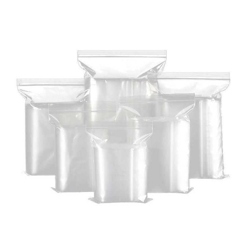 10/100PCS Thick Resealable Ziplock Bags in 12 Sizes Zip Lock Plastic Bags - 8x12cm-100pcs
