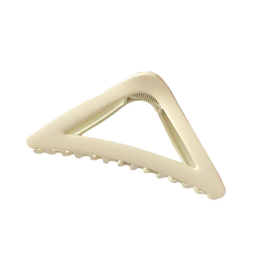 Women's Simple Hair Claws Clip Large Geometric Barrette Ponytail Clamp Hairpin - Wine Red