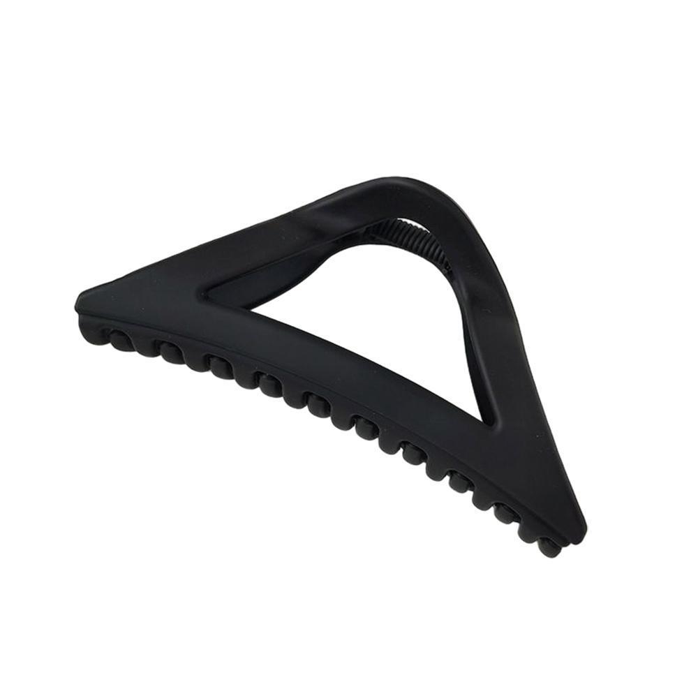 Women's Simple Hair Claws Clip Large Geometric Barrette Ponytail Clamp Hairpin - Wine Red