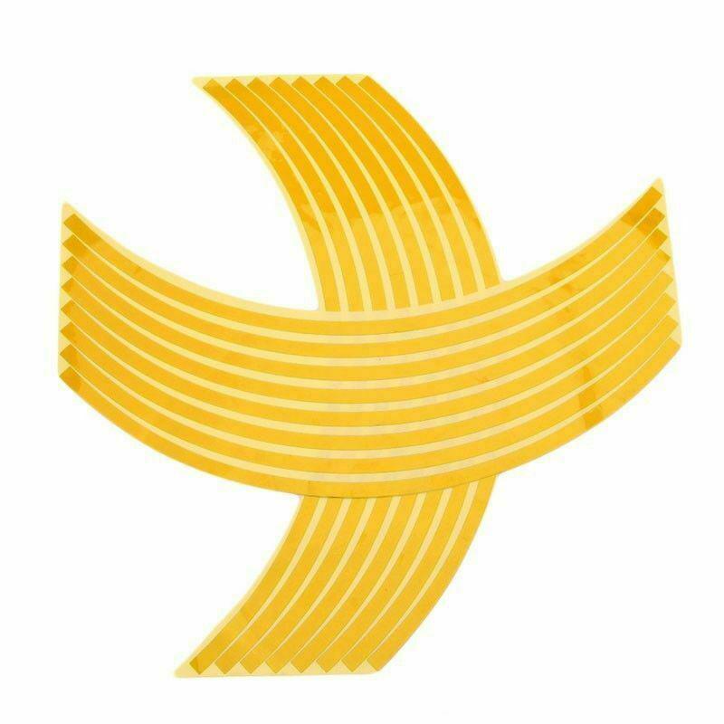 18inch Reflective Rim Tape Wheel Stripe Decal Trim Sticker For Car Motorcycle - Reflecstive 7-Colour