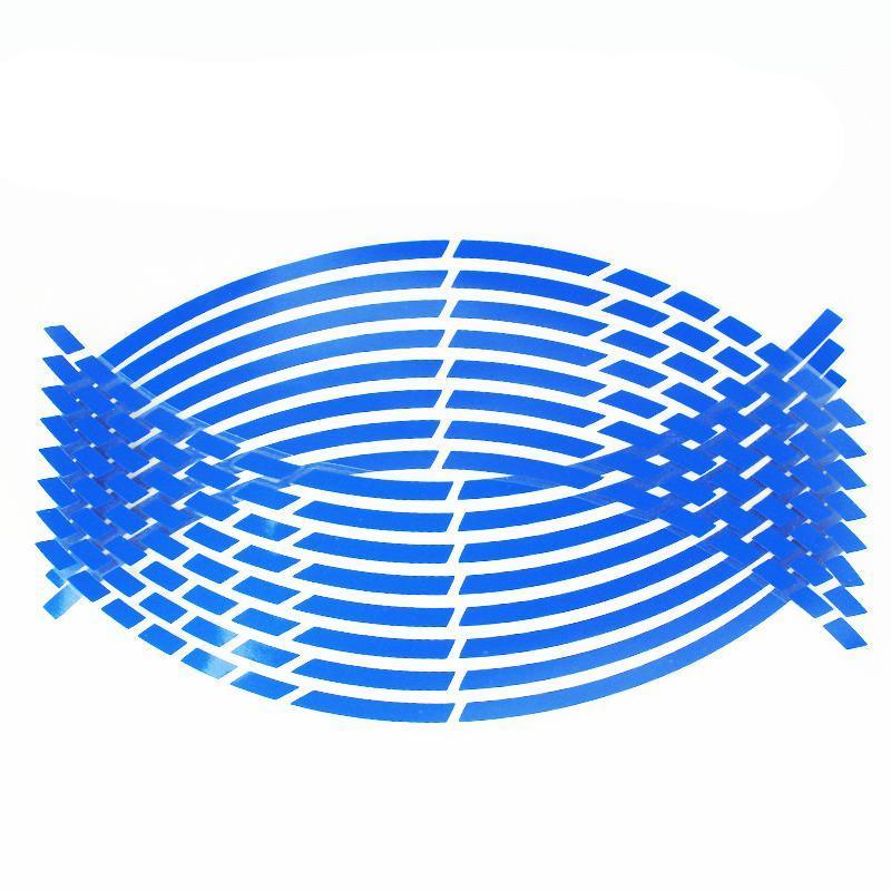 18inch Reflective Rim Tape Wheel Stripe Decal Trim Sticker For Car Motorcycle - Reflecstive 7-Colour