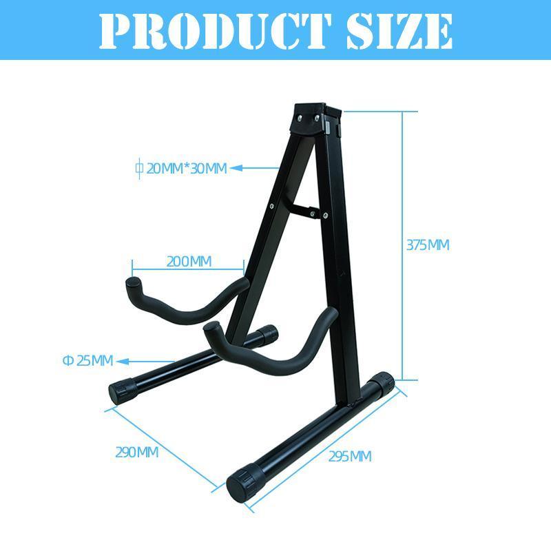 Folding Guitar Stand Floor Rack Electric Acoustic Bass Gig Holder Rack Portable