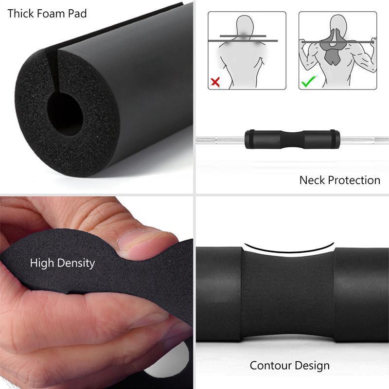 Squat Pad Barbell for Squats Lunges Hip Thrusts Neck Shoulder Protective Support - Red