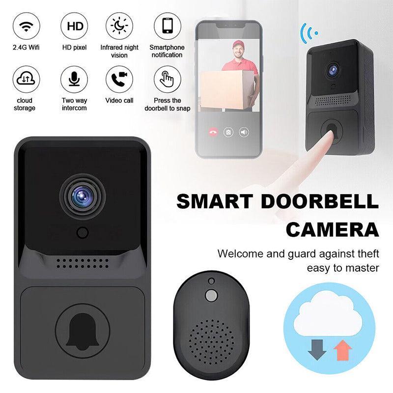 Wireless WiFi Video Doorbell Smart Phone Door Ring Intercom Camera Security Bell