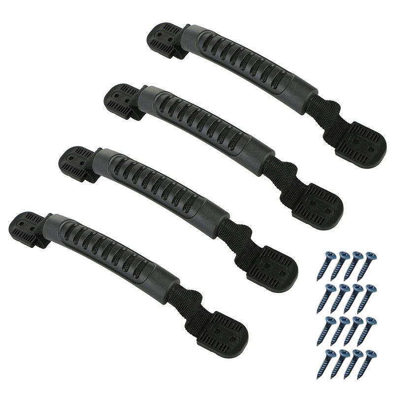 2/4PCS Kayak Canoe Boat Side Mount Carry Handle Webbing Hand Fitting Handlebars - 2PCS