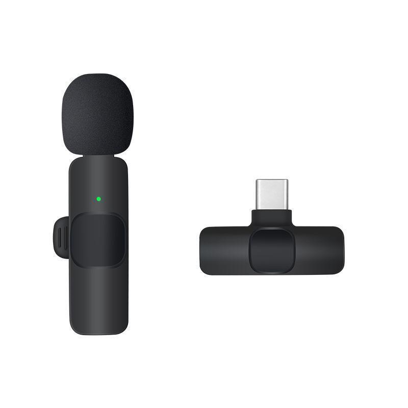 Wireless Lavalier Microphone Mini Mic For Android iPhone iPad Vlog Live Stream - Lightning For iPhone(One Microphone)