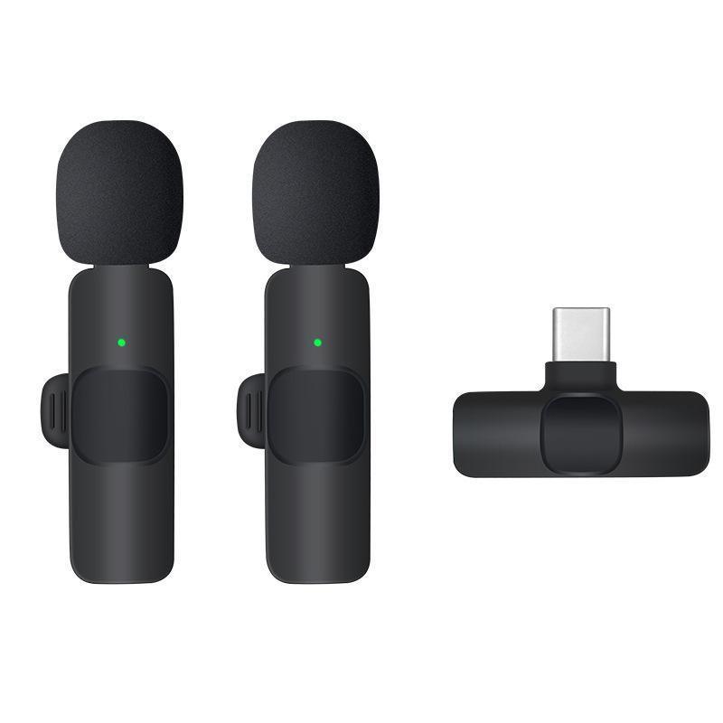 Wireless Lavalier Microphone Mini Mic For Android iPhone iPad Vlog Live Stream - Lightning For iPhone(One Microphone)