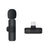 Wireless Lavalier Microphone Mini Mic For Android iPhone iPad Vlog Live Stream - Lightning (Two Microphones)