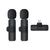 Wireless Lavalier Microphone Mini Mic For Android iPhone iPad Vlog Live Stream - Lightning (Two Microphones)