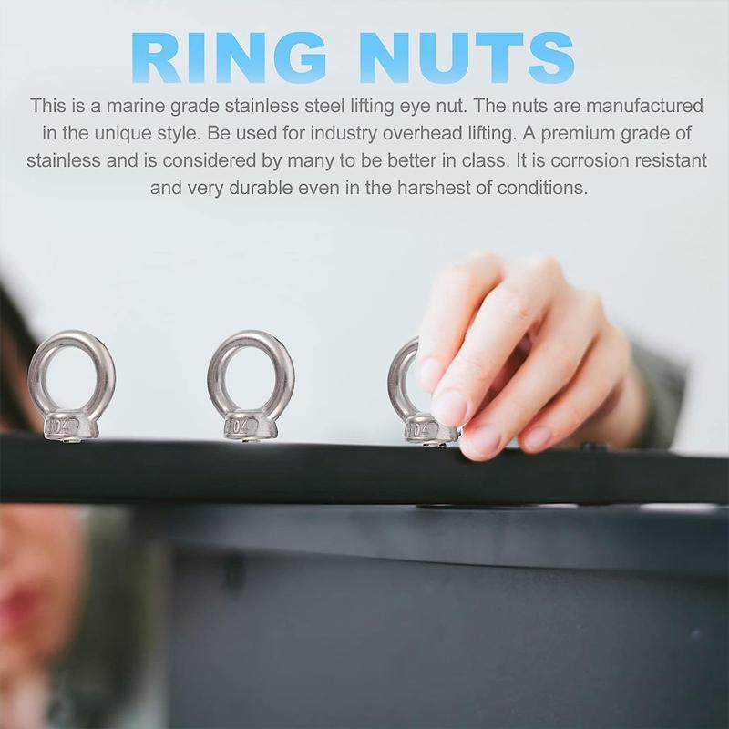 4/8PCS Eye Bolt Tie Down Kit For Rhino Pioneer Platform Roof Rack Fix The 4WD Awning - 4PCS