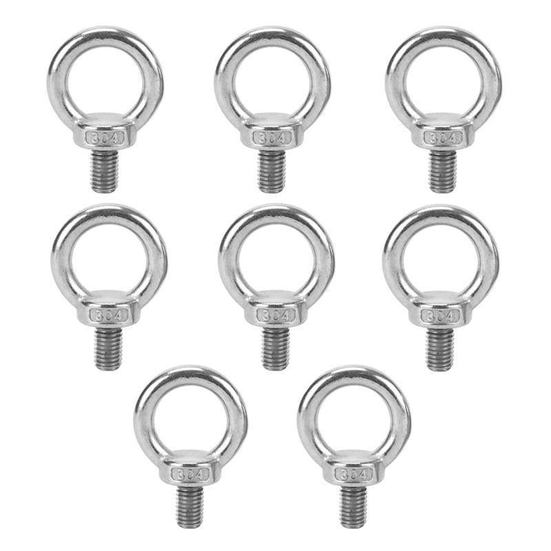 4/8PCS Eye Bolt Tie Down Kit For Rhino Pioneer Platform Roof Rack Fix The 4WD Awning - 4PCS