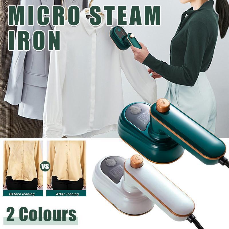 Portable Micro Steam Iron Garment Handheld Mini Clothes Ironing Machine - Green