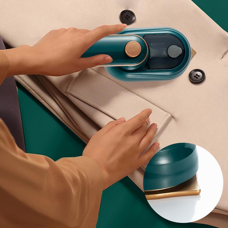 Portable Micro Steam Iron Garment Handheld Mini Clothes Ironing Machine - Green