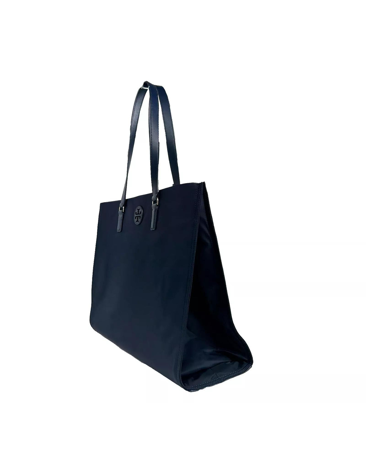 Tory Burch Women&#39;s Navy Ella Large Nylon Tote Bag Purse 136144 - One Size