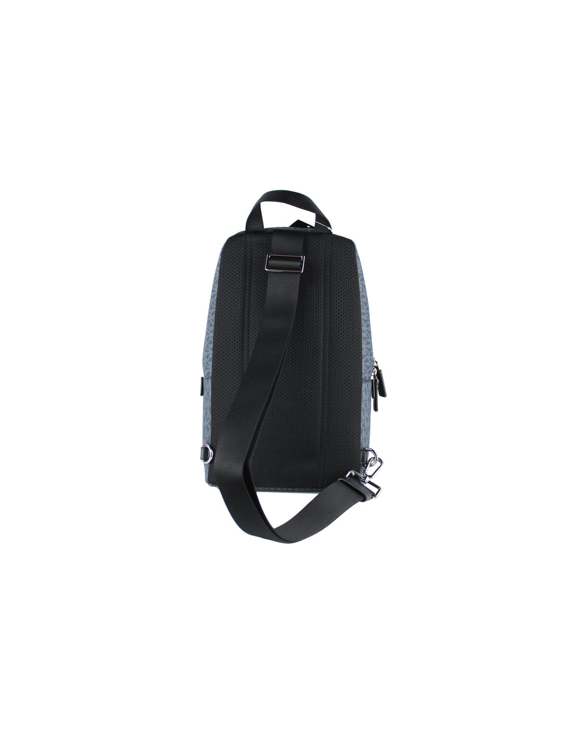 Michael Kors Men&#39;s Cooper Medium Navy Signature PVC Sling Backpack - One Size