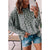 Azura Exchange Animal Print Stitching Loose Long Sleeve Top - XL