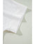 White Eyelet Pattern Boat Neck Casual Tee - M