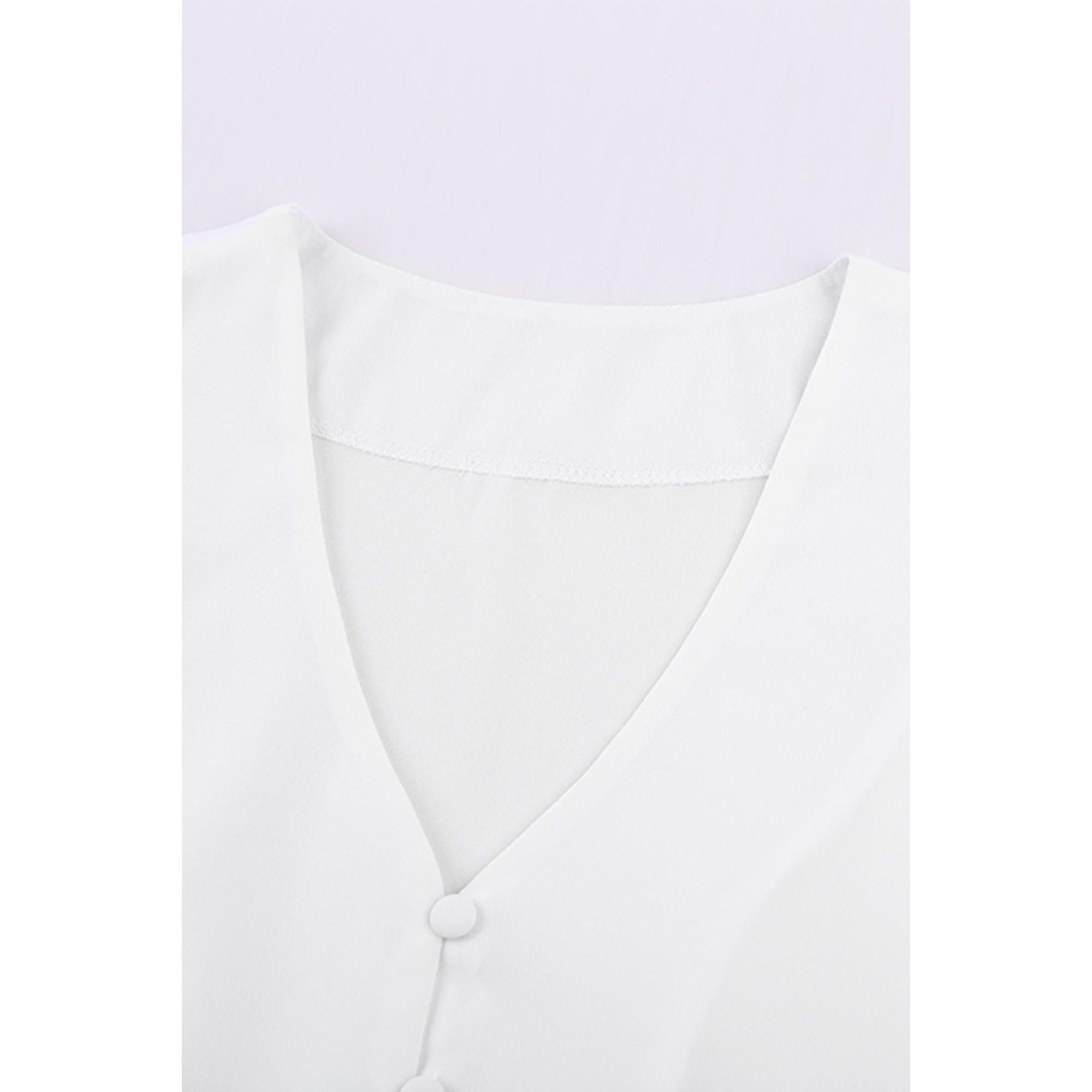 Azura Exchange Button Down Tie Top - 2XL