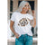 Azura Exchange Leopard Heart Shape Rugby Print T-Shirt - L