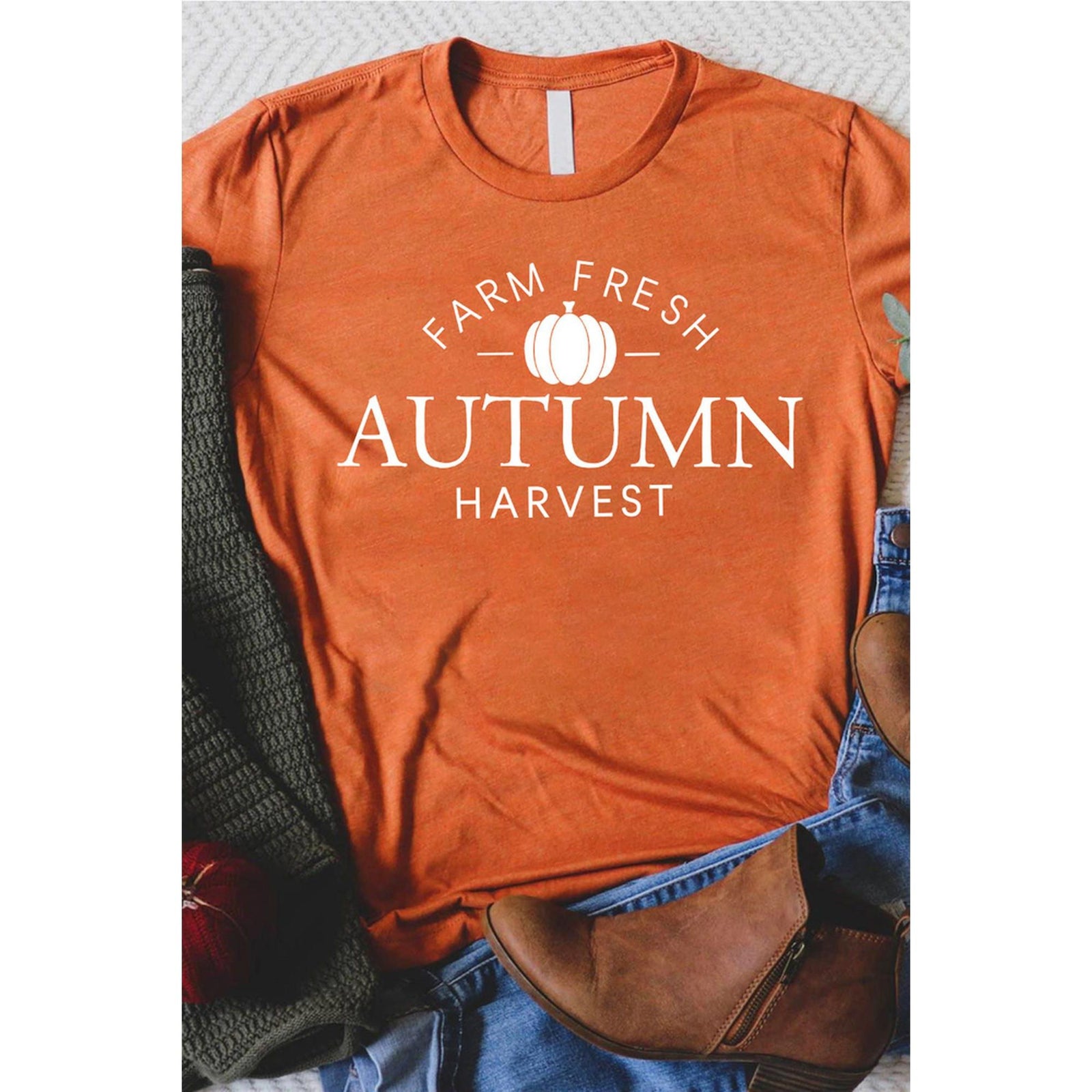 Azura Exchange Autumn Harvest Short Sleeve T-Shirt - M