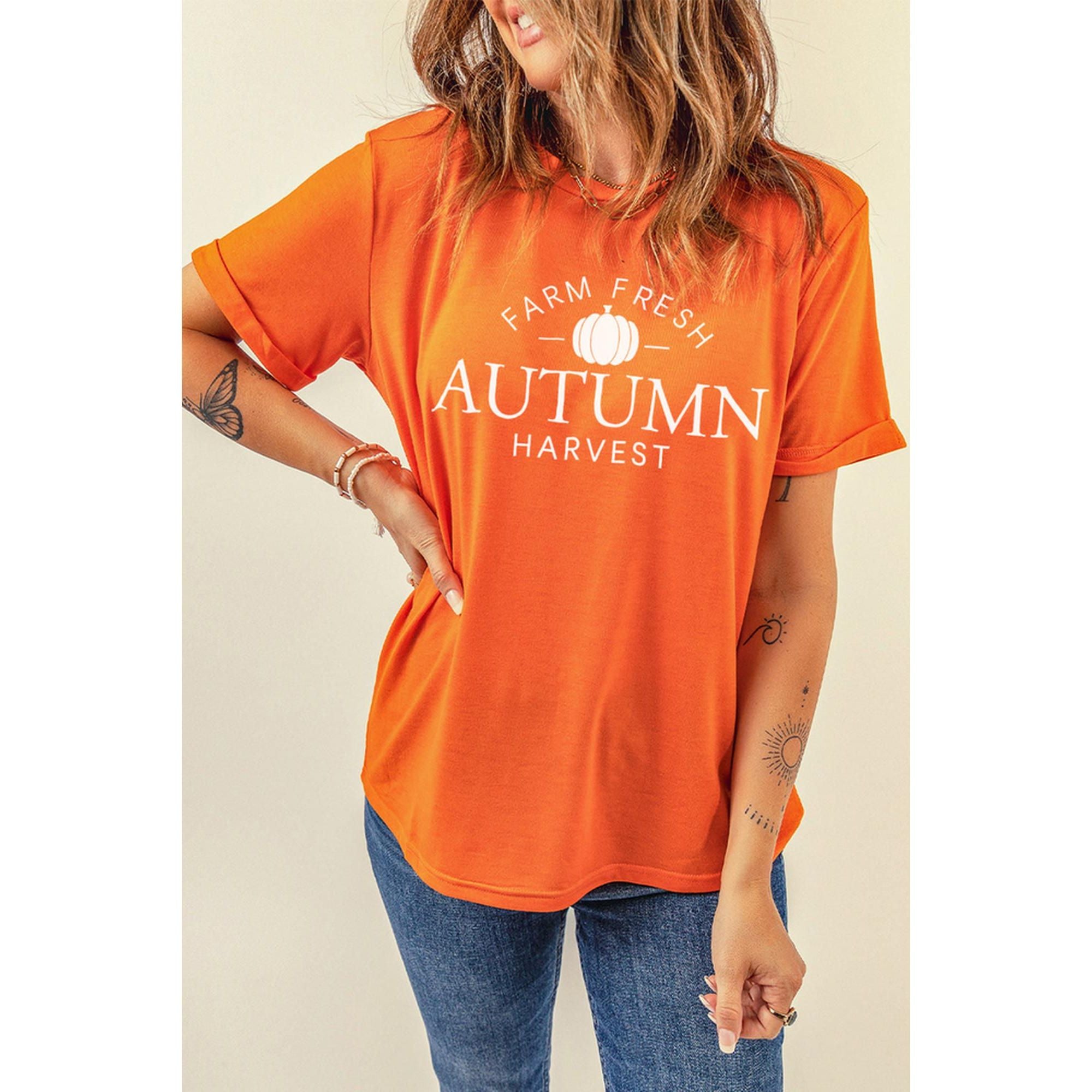 Azura Exchange Autumn Harvest Short Sleeve T-Shirt - M