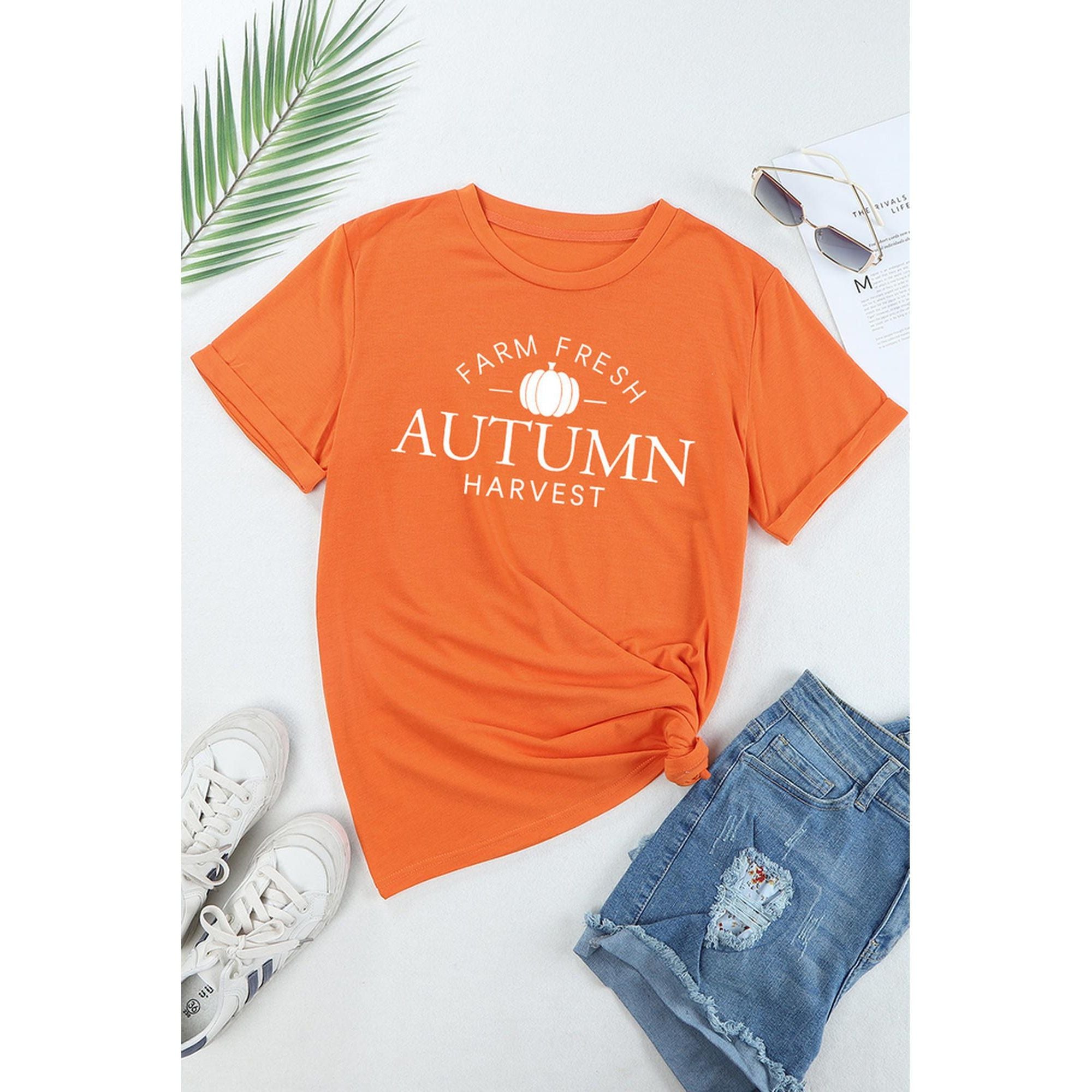 Azura Exchange Autumn Harvest Short Sleeve T-Shirt - M