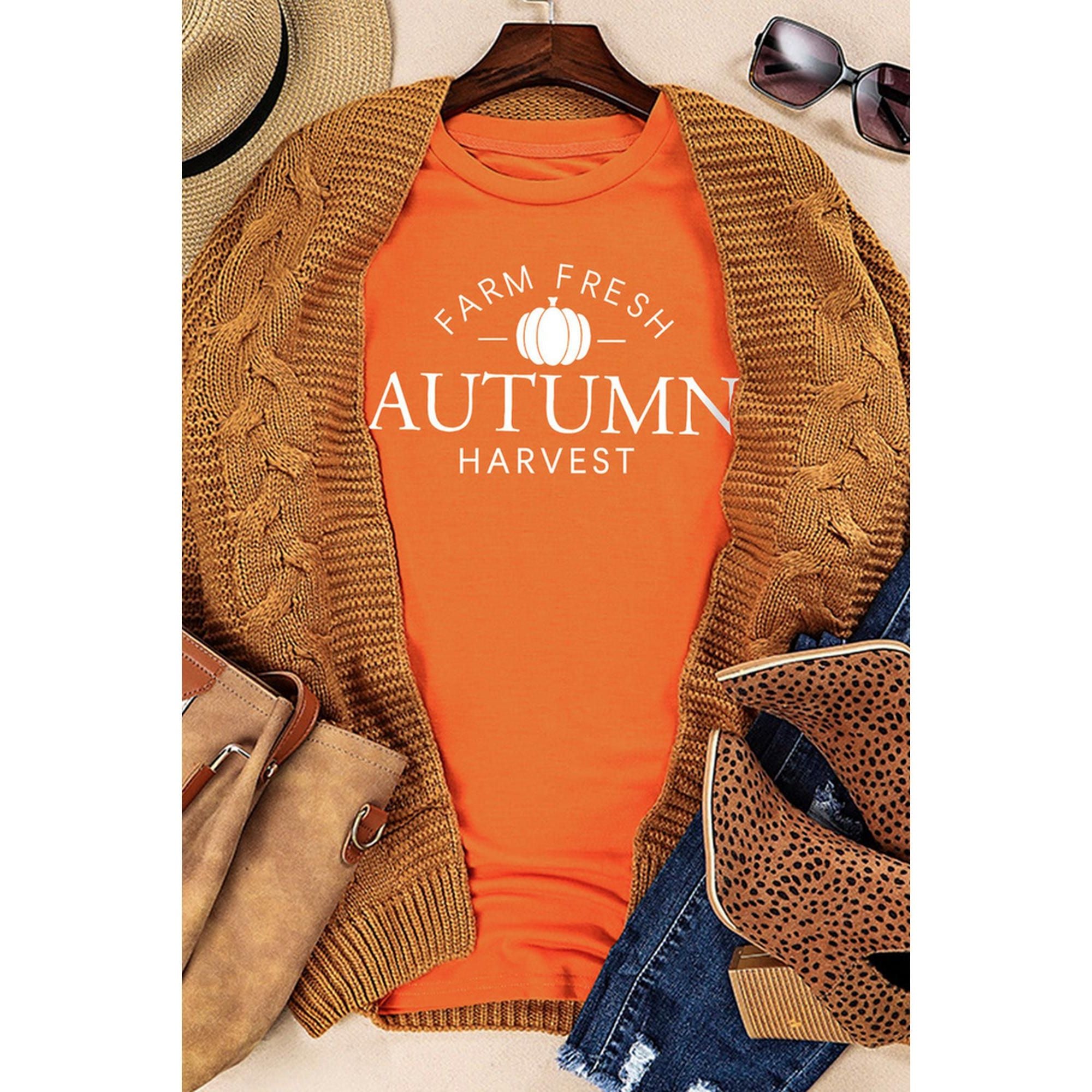 Azura Exchange Autumn Harvest Short Sleeve T-Shirt - M