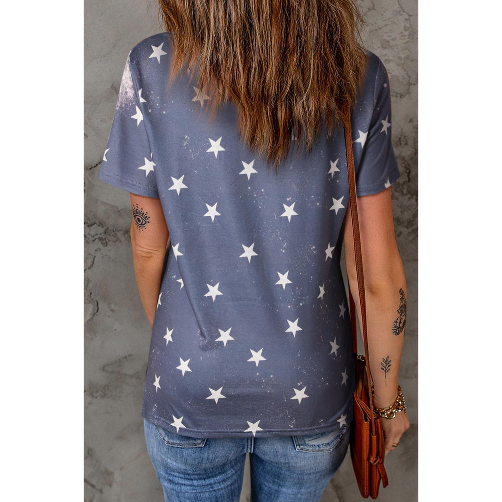 Azura Exchange Bleached Star Tee - L