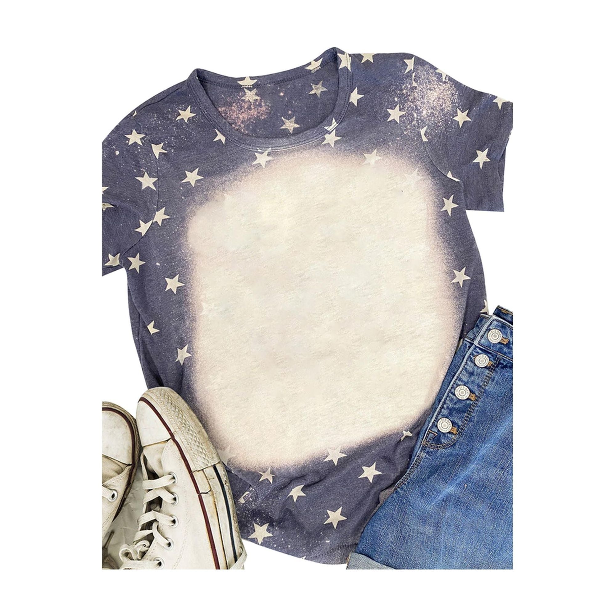 Azura Exchange Bleached Star Tee - M