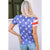 Azura Exchange American Flag Print Distressed Crew Neck T-Shirt - S