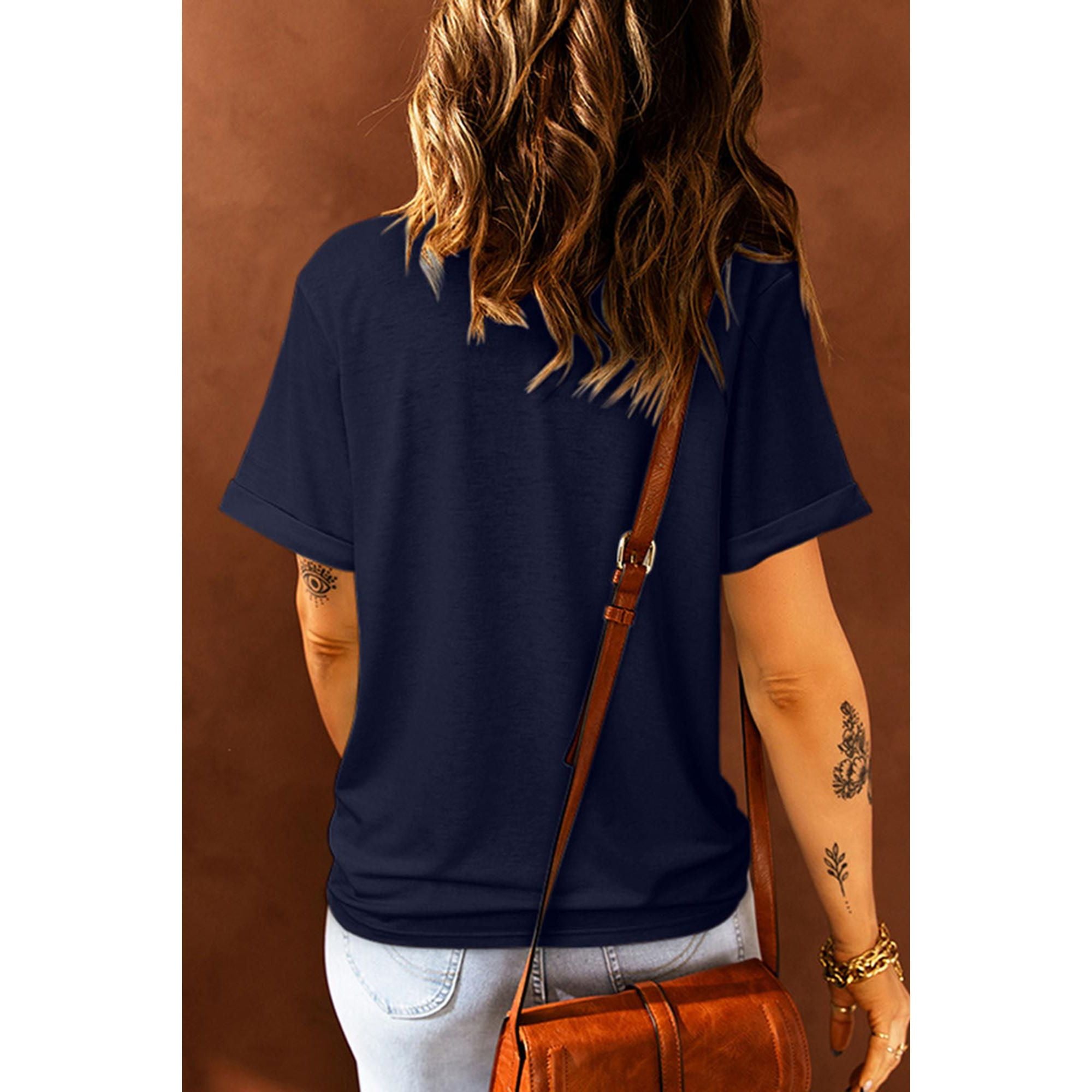 Azura Exchange American Woman Eagle Wing Flag Graphic Tee - M