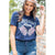 Azura Exchange American Woman Eagle Wing Flag Graphic Tee - M