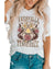 Azura Exchange White Nashville Tennessee Guitar Rose Graphic Crewneck Tee - M