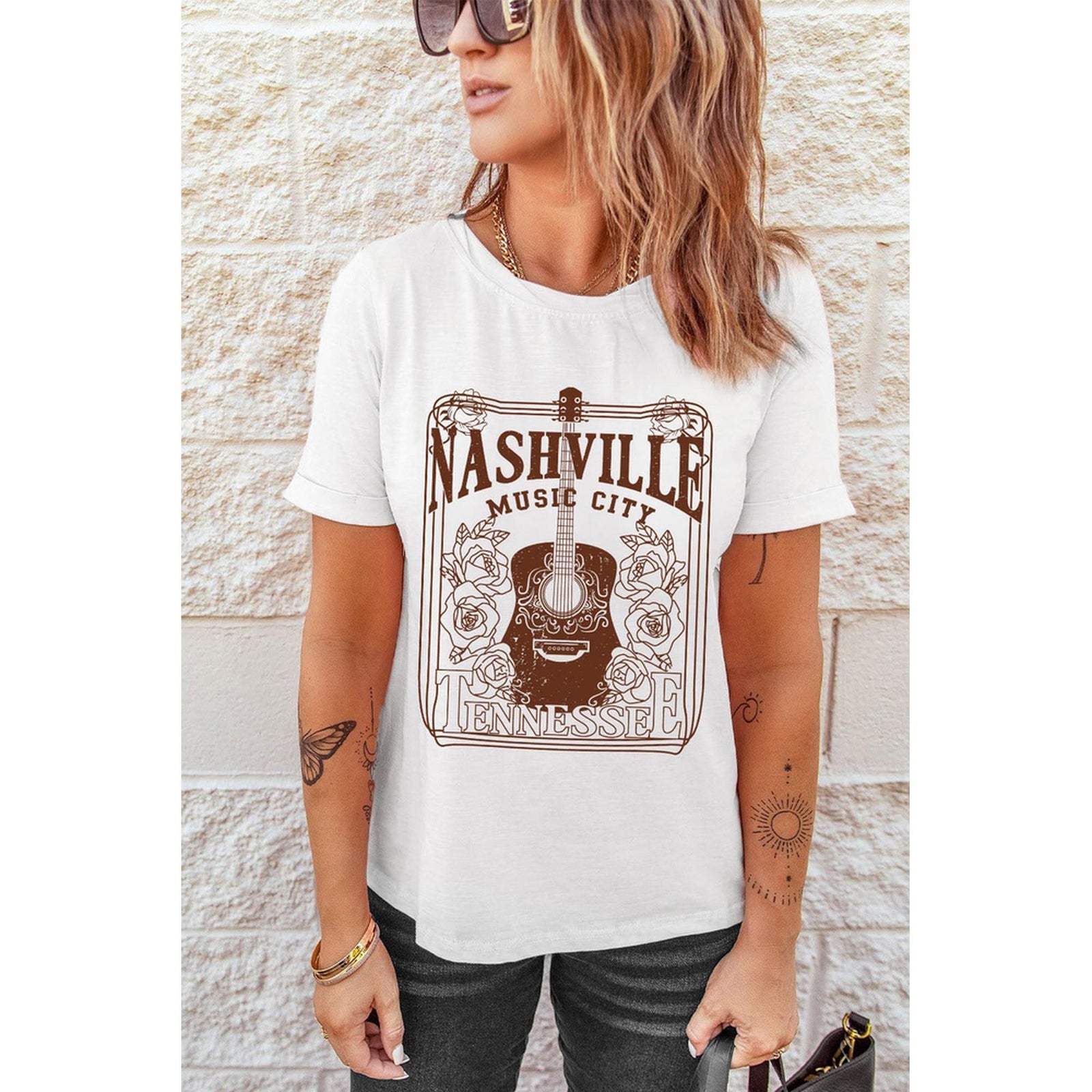 Azura Exchange Nashville Music City Graphic Tee - S
